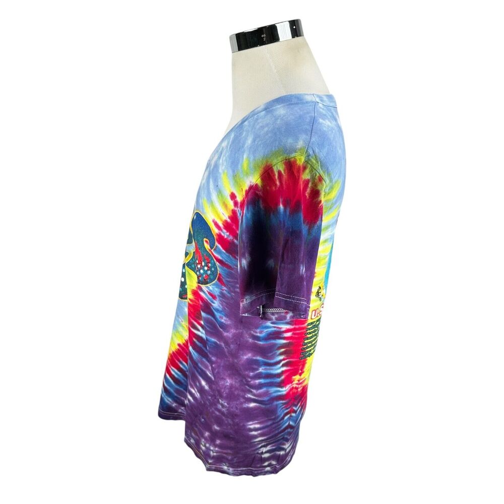 Yes Rock Band T-Shirt Mens Medium Tie Dye‎ 2014 Summer Tour Music Tee V-Neck - Picture 3 of 9